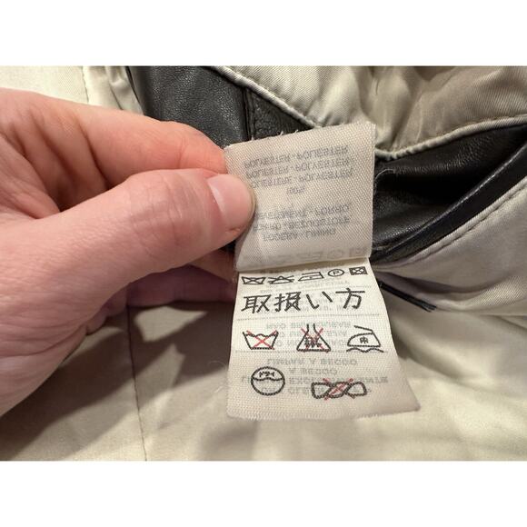 Longhi Men's Brown Coat Full Zip Coat Leather Trim EU 50 - Picture 9 of 11